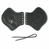 Motorcycle Universal Black Leather Heat Saddle Shield Deflector For Harley Sportster Touring Softail Breakout Dyna Honda Yamaha