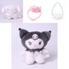Soft And Durable Sanrio Kuromi Keychain With Plush Filling