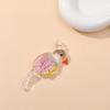 Bird Shape Lampwork Glass Pendant Handmade Bird Flower Pendant  Fit Necklace Jewelry Gifts