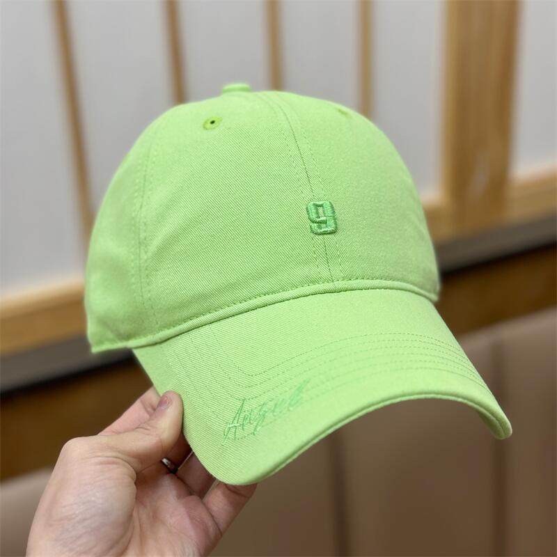Spring And Summer Embroidery 9 Digital Baseball Hats For Men And Women Simple Casual And Versatile Face Small Sunshade Sunscreen