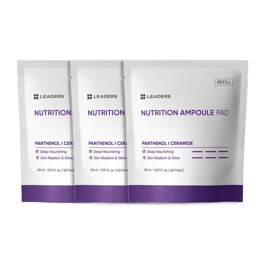 LEADERS Nutrition Ampoule Pad Refill Nourishing Hydrating 150ml x 3