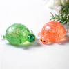 1/4Pcs Glitter Turtle Sugar Stress Ball Anxiety Relief Clear Tortoise Squeeze Toy Stretchy Slow Rising Relaxing Animal Pinch Fidget Toy