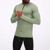 Men's Casual Fitness Wear Long Sleeve Quick Dry Breathable Outdoor Running Sports Tights Sports Wear Crewneck Top
