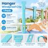 Hanger Windproof Clip Plastic Silicone Universal Clothesline Holder