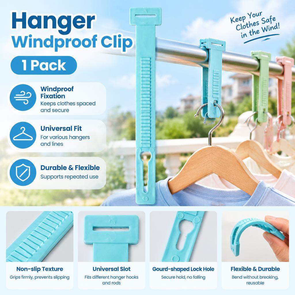 Hanger Windproof Clip Plastic Silicone Universal Clothesline Holder