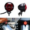 1pcs Motorcycle Accessories Retro Modified LED Taillights Cruise Metal Brake Lights Running Lights Round Taillights