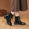Retro Shoes, Lace-up Boots, Chunky Ankle Boots, New Fashionable Casual Shoes, Single Boots, Women's Shoes