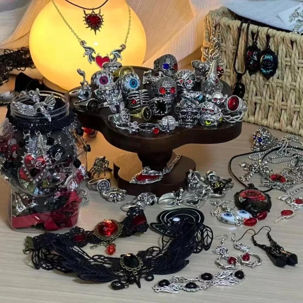 1ks Gotická čarodějnická šperkovnice, Boho Punk Smíšený styl Niche Nekoliduje, Je to jedinečný romantický dárek pro cool gray
