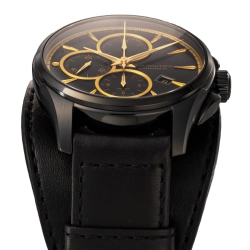 HAMILTON Men's Jazzmaster Watch (H32506730) Automatic, 10 ATM Water Resistant, Sapphire Crystal, Black Dial, Stainless Steel