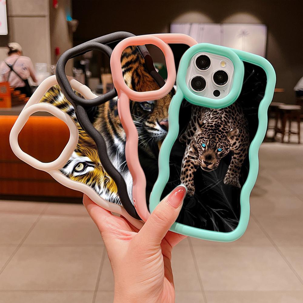 Ae99 Tigers Lion Love Design Art Protective Phone Cases for Samsung S23 S24 Ultra A15 A55 A14 A13 A25 A54 A51 A04s S20 FE Big Wave TPU Back Cover