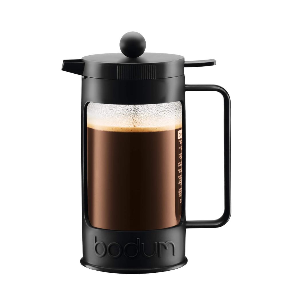 BODUM BEAN French Press Coffee Maker, 1L, Black, [Authentic], 1000ml, 11376-01