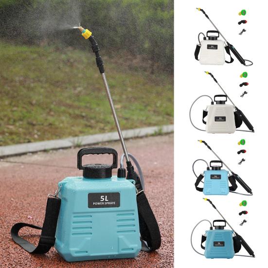 5L/8L Electric Garden Sprayer Backpack Lawn Sprayer with 3 Nozzles Retractable