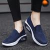 Women Slip on Walking Shoes Air Cushion Sneakers Pink Grey Black Blue Elevator Platform Orthopedic Socks Shoes Plus Size