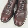 80s Vintage Johnston & Murphy leather saddle shoes hole-cut red brown size 28.0(USED)