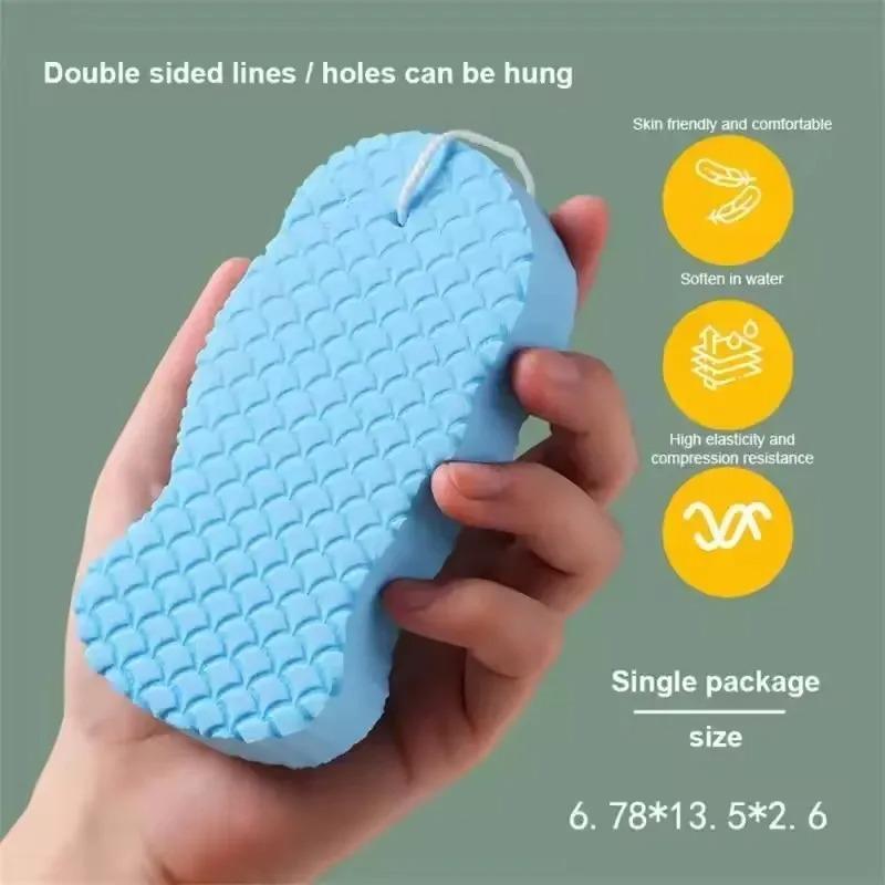 Soft Sponge Bath Body Scrubber Gentle Exfoliating Shower Brush Skin Cleansing Tool Practical Bathroom Accessory for Daily Body Skin Care Shower