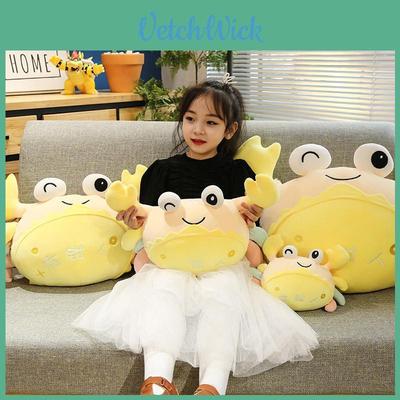 Charming Plush Crab Doll Cushion For Cozy Naps And Decorative Accent Pillows