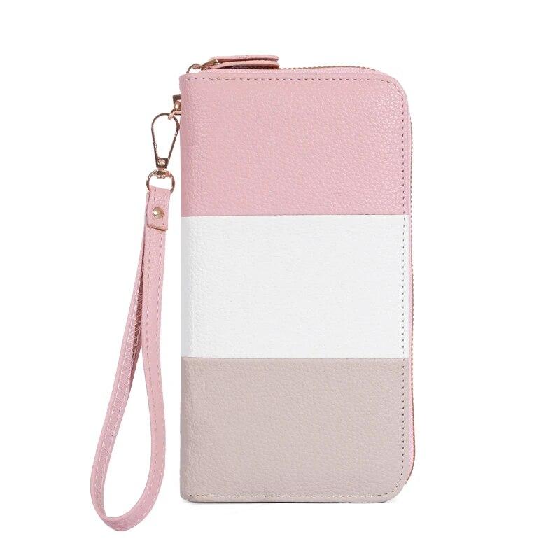 

Women s Wallet RFID Blocking Multi Credit Card High Capacity Zipper Clutch Travel Bag Wrist Guard