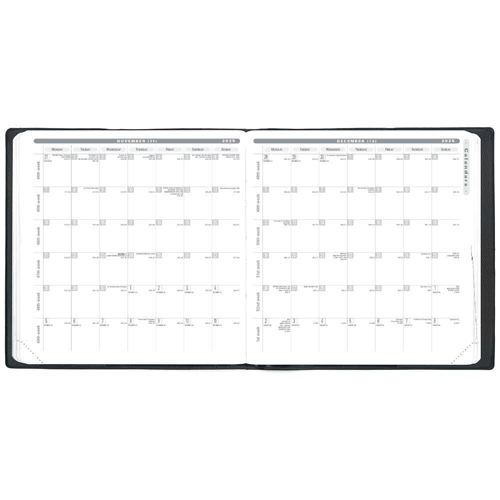 Quo Vadis Executive 4/Club Diary (Starting April 2025) (Weekly Vertical, Square Size, 16x16cm), Sky Blue (qv66202sb)