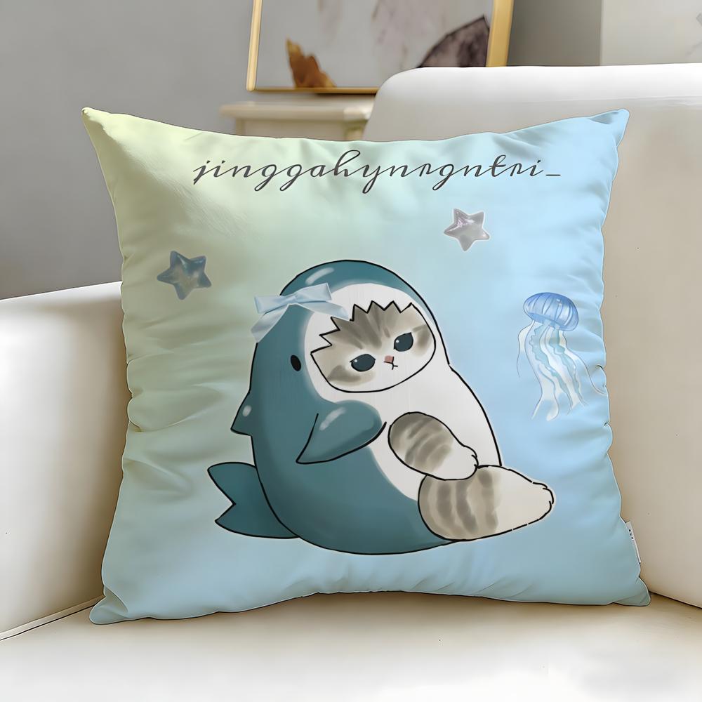 popular cartoon Mofusand Cushion Cover Soft & Easy-Wash Pillow Case – Versatile for Couch, Bed, Travel and Office