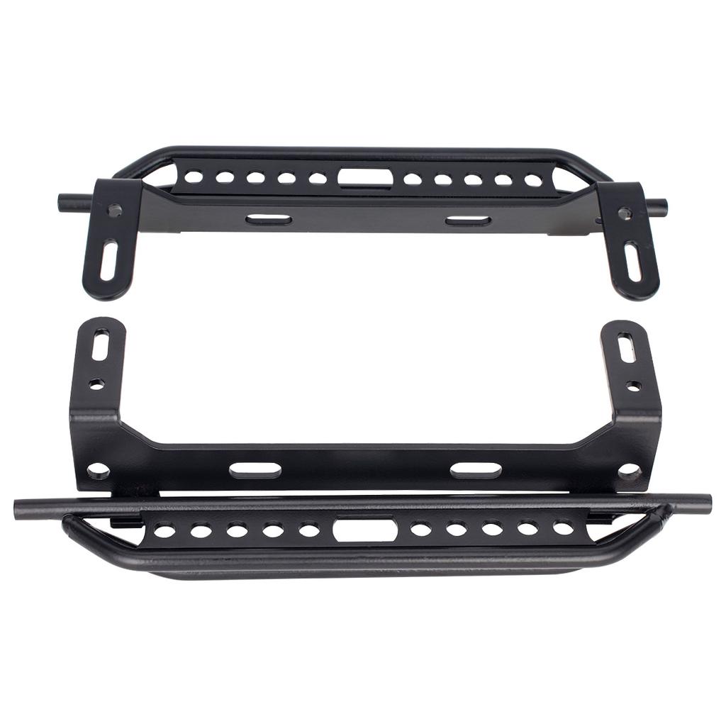 2Pcs Metal Side Pedal Steel Sliders Footboard for 1/10 RC Crawler Car TRX4 Defender Bronco Upgrade Parts