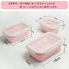 [3-Pack] Foldable Silicone Lunch Boxes, Airtight Storage Containers for Lunch Boxes, Square, 350/550/850ml, Microwave, Freezer, and Oven Safe (Green)