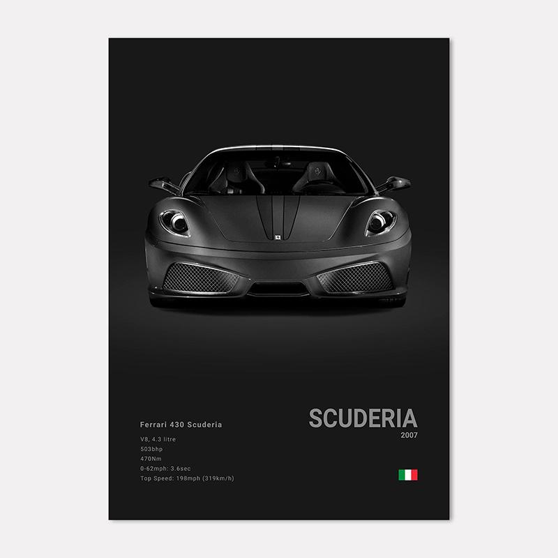Famous Cars 812 458 296 Canvas Wall Art Print Poster 599XX SP3 F8 Decoration Mural Modern Home Decor Birthday Gift Unframed