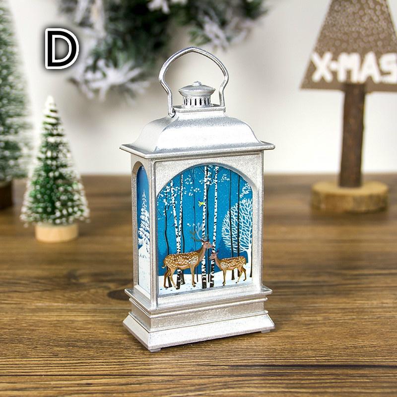 Christmas Decorations Painted Portable Christmas Lights Creative Christmas Small Lights Decorations