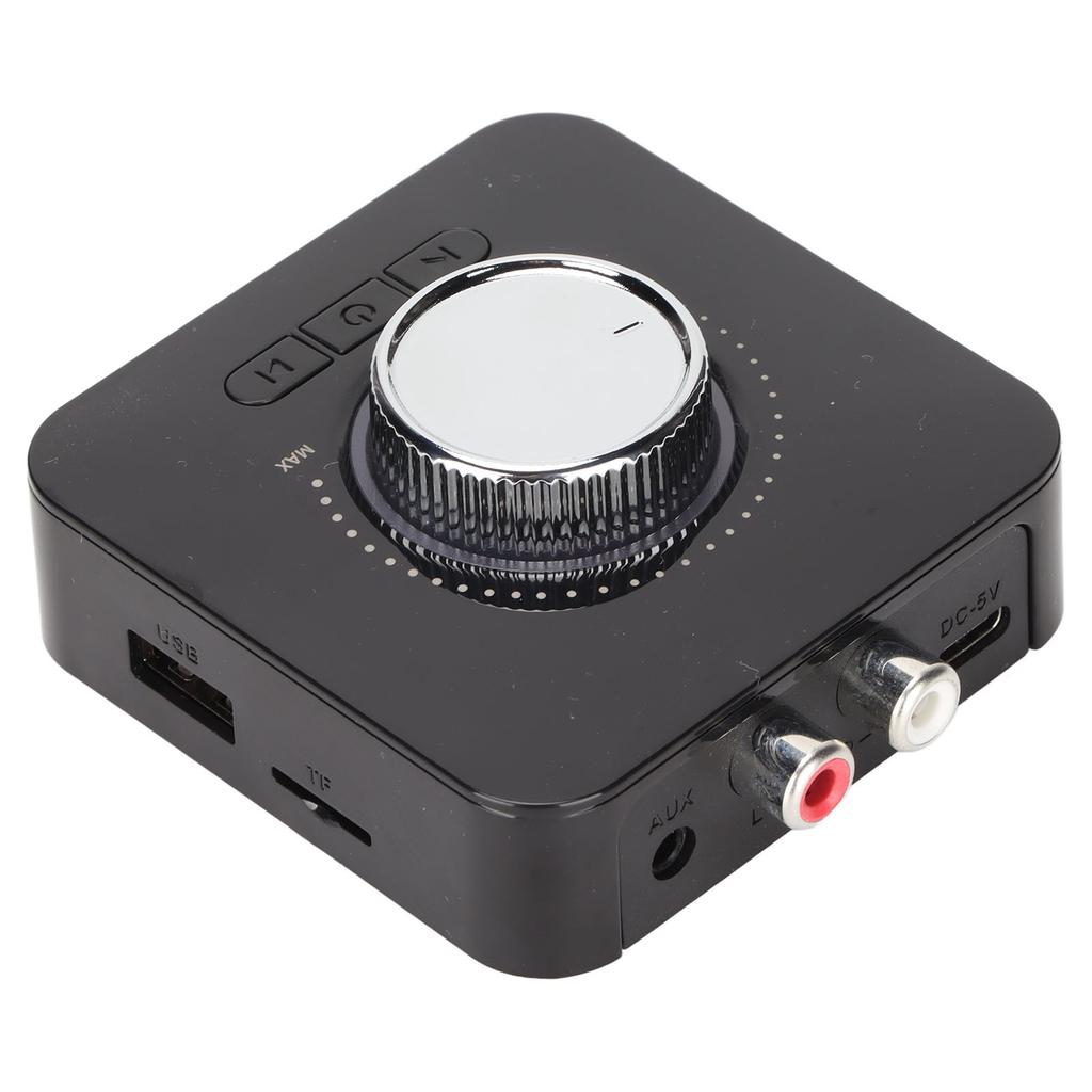 Bluetooth Sound Adapter Rechargeable LED Digital Display Wireless Music Transmitter Receiver with HD Mic for Speaker TV