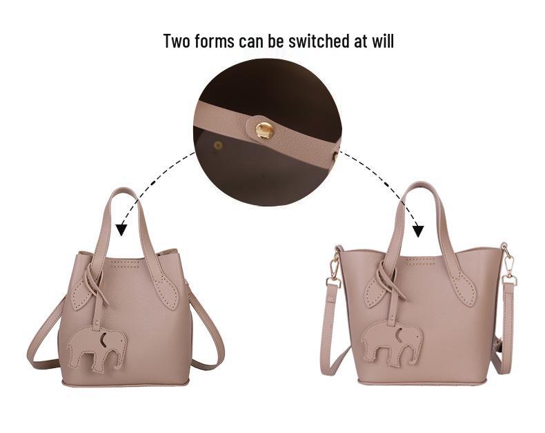 

2025 DIY Women s Handmade Soft Leather Crossbody Bucket Bag