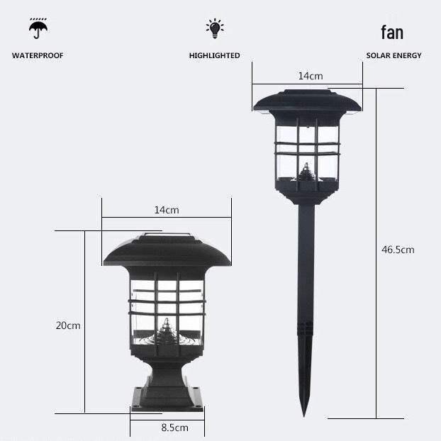European Style Solar Post Light: Waterproof Outdoor Courtyard and Wall Light for Homes and Villas