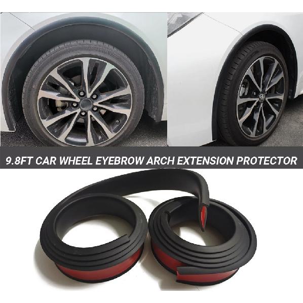 Расширители арок крыльев Автомобильная накладка на арку колеса Защитная декоративная полоса 300 см / 9,8 фута