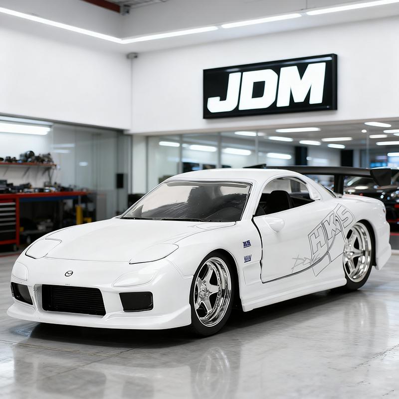 

JADA 1:32 JDM Mazda RX7 1993 Alloy Car Diecasts & Toy Vehicles Car Model Miniature Scale Model Car For Children