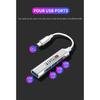 1ks nový Type-C na USB adaptér Multi Port rozbočovač pro Nismo Nissan Almera Tiida Juke Teana Qashqai 350Z 370Z GTR