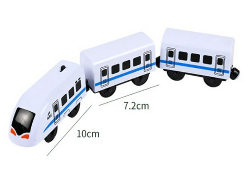 

Магнитный Электрический Паровозик для Деревянных Железных Дорог - Детская Игрушка, Совместимая со Всеми Брендами