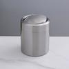 Stainless Steel Trash Can Small Countertop Trash Can 1.5L Trash Bin With/Without Swing Lid Tabletop Waste Bin for Office