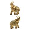 Elephant Statue Resin Desktop Ornament Animal Sculpture Decorative Figurine for Entrance Desk Office Centerpiece Living Room