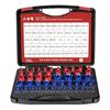 Profession Nut Bolt Thread Gauge 50PCS Set Aluminum Gauges Portable Organizers Case Standard Metric Size Identification