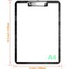 Quote Chaos Coordinator - Plastic A4 Clipboard and Flannel Pen Bag Combination, Low Profile Metal Clip, Decorative, Office, Learning, Cute Clipboard