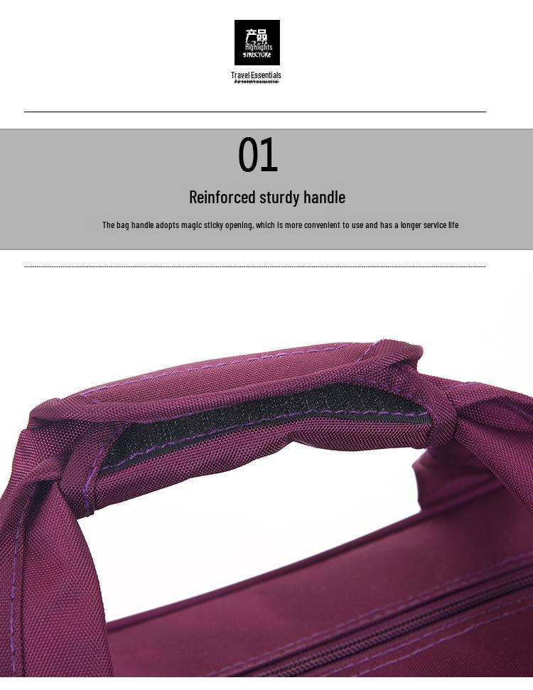 Large Capacity Foldable Oxford Cloth Luggage Bag: Portable 20/24" Travel Trolley Bag