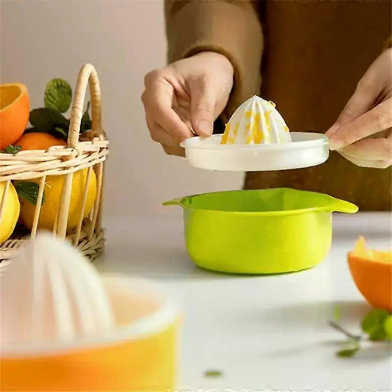 Portable Lemon Orange Manual Juicers Manual Plastic Fruit Tool Kitchen Accessories Tools Citrus 100% Raw Hand Pressed Juice Make