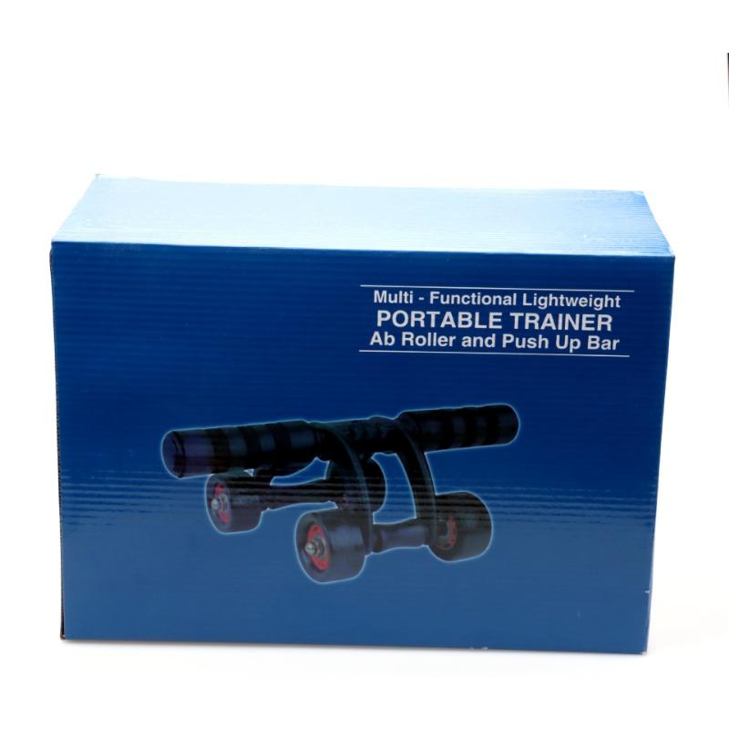 Manufacturers Direct Sales of Frog Style Four-wheel Abdominal Roller Bearings Silent Abdominal Roller Household Fitness Equipment Cross-border