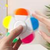 1 Stück leuchtender, fluoreszierender Aquarellstift, 5-in-1-Blumenform, spiralförmiger Textmarker für die Fingerspitze, geeignet für Schule und Büro