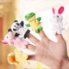 Doll 10PCS Girls Family Cloth Hand Puppet Baby Toys Cute Cartoon Hand Hot Educational Toy Finger Puppets Animal Boys  Accessories