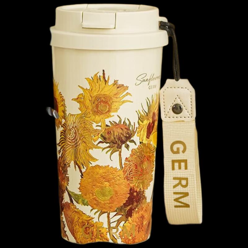 Germ Van Gogh Sunflower Dual-Drink Insulated Cup
