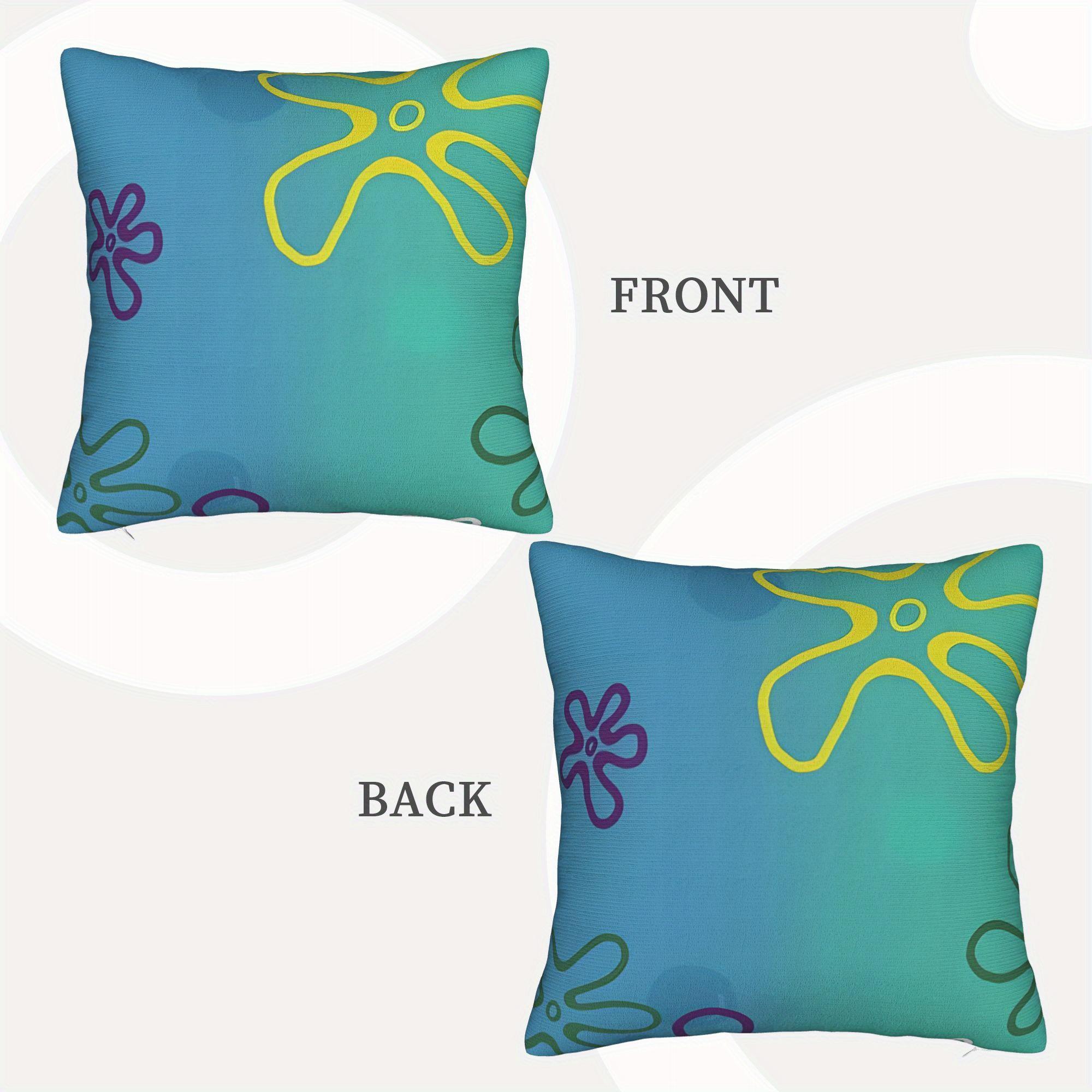 pc Bikini Bottom Sky Bedroom Soft Durable and Machine Washable Cores Not Included 40x40cm