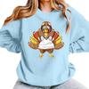 Women's Casual Fashion Thanksgiving Day Printing Long Sleeve O-Neck Pullover Hoodies