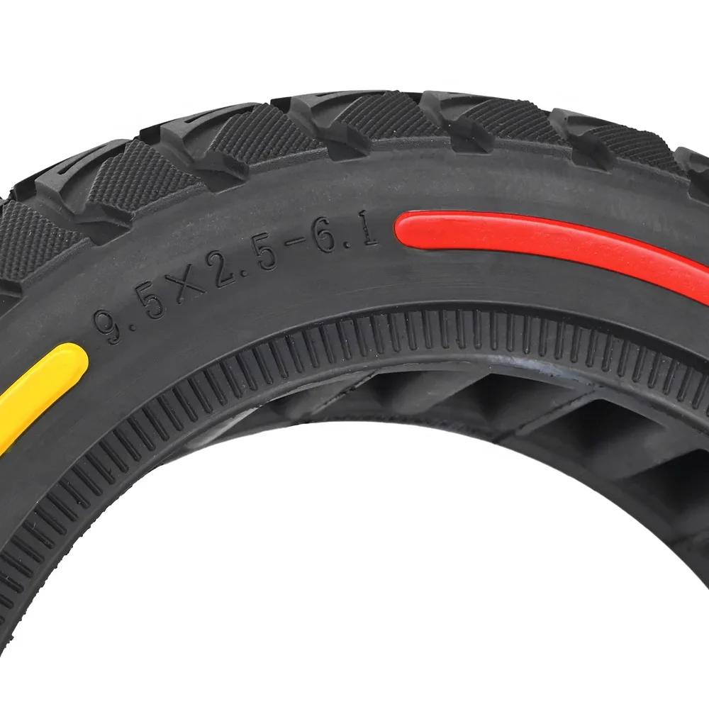 9.5x2.5-6.1 Anti-Explosion Tire Shock Absorber Honeycomb Tyre for NIU KQI3 Eectric Scooter 9.5inch Flick Color Solid Tire