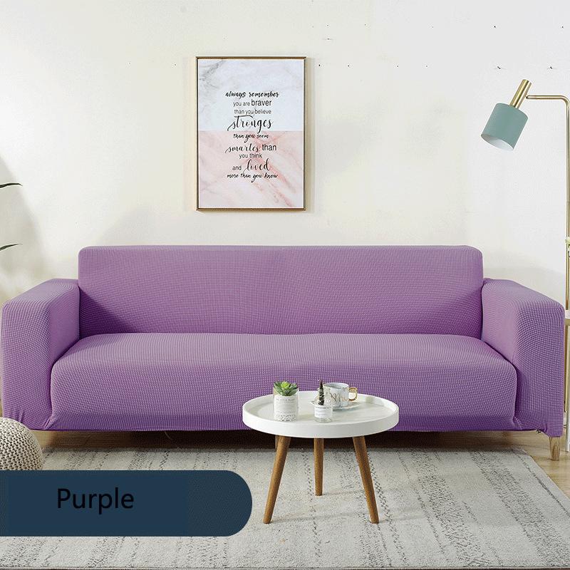 Jednobarevné potahy na pohovku do obývacího pokoje Polyester Moderní elastické potahy na rohy pohovky Návleky na křeslo Chránič křesla 1/2/3/4místný
