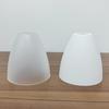 1Pcs E27 Plastic Lampshade Pp Circular Long Tube Conical Shape E14 Bulb Cover White Acrylic Lamp Shade For Diy Art Lighting