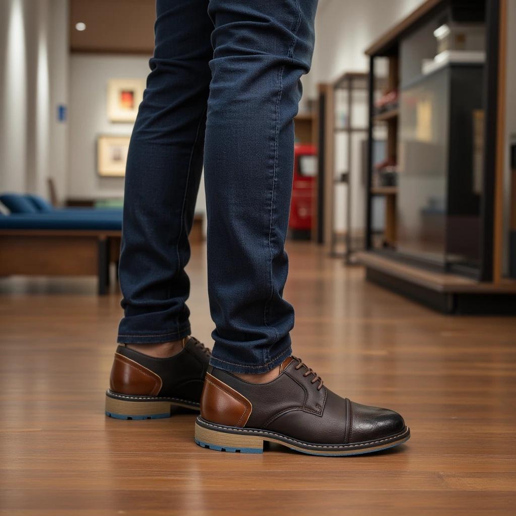 Men Shoes Fashion Comfortable 2026 Brand Men Derby Shoes